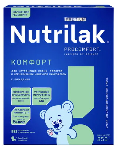 Смесь молочная "Nutrilak Premium" Тройной комфорт 400г (1462)