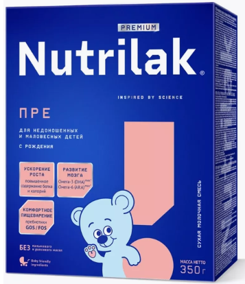 Смесь молочная "Nutrilak" ПРЕ 350г (8325)