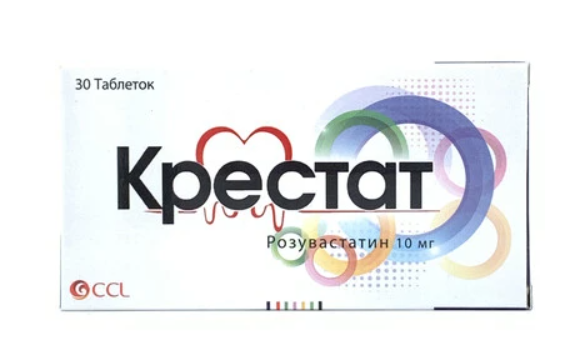 Крестат 10 мг №30 табл