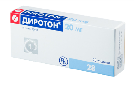 Диротон 20 мг №28 табл