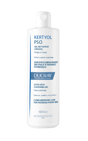 Гель д/лица "DUCRAY KERTYOL PSO" сверхпитательный очищающий 400мл (8435)