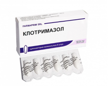 Клотримазол 100 мг №6 ваг.свечи (Молдова)