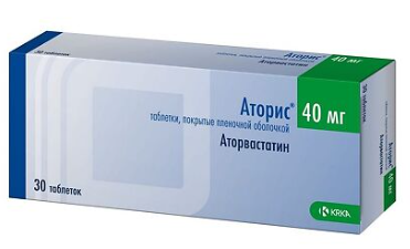 Аторис 40 мг №30 табл