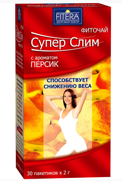 Супер Слим (персик) чай №30 шт