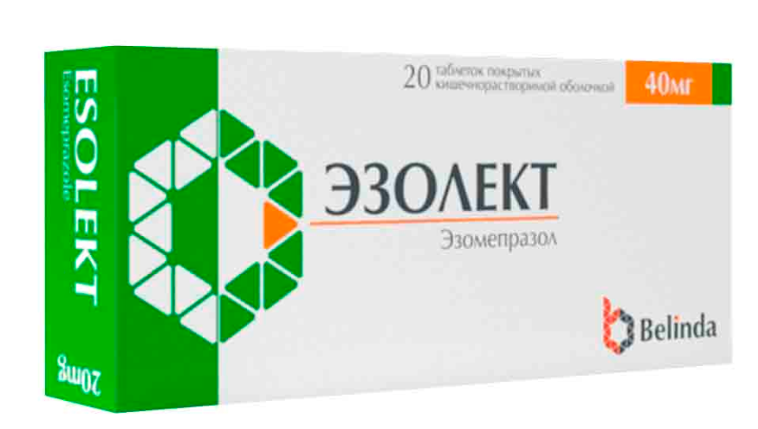 Эзолект 40 мг №20 табл