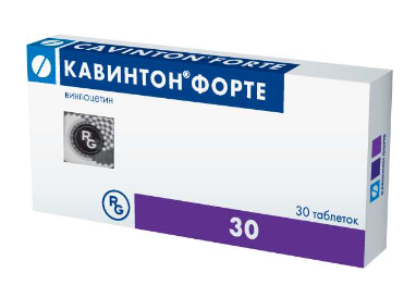 Кавинтон форте 10 мг №30 табл