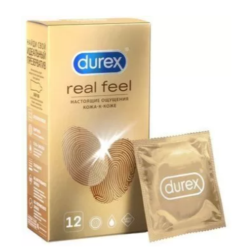 Презервативы Durex Real feel №12 (для естественных ощущений) ==