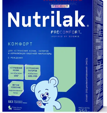Смесь молочная "Nutrilak Premium" с рождения комфорт 350г (1059)