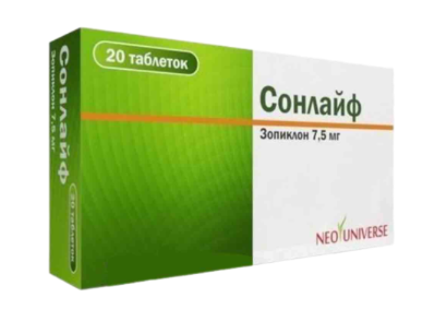 Сонлайф 7,5 мг №20 табл
