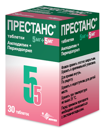 Престанс 5 мг/5 мг №30 табл