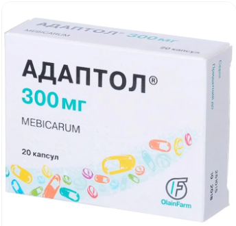 Адаптол 300 мг № 20 капс