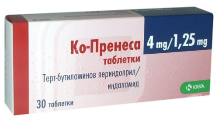 Ко-пренесса 4мг/1,25мг №30 табл