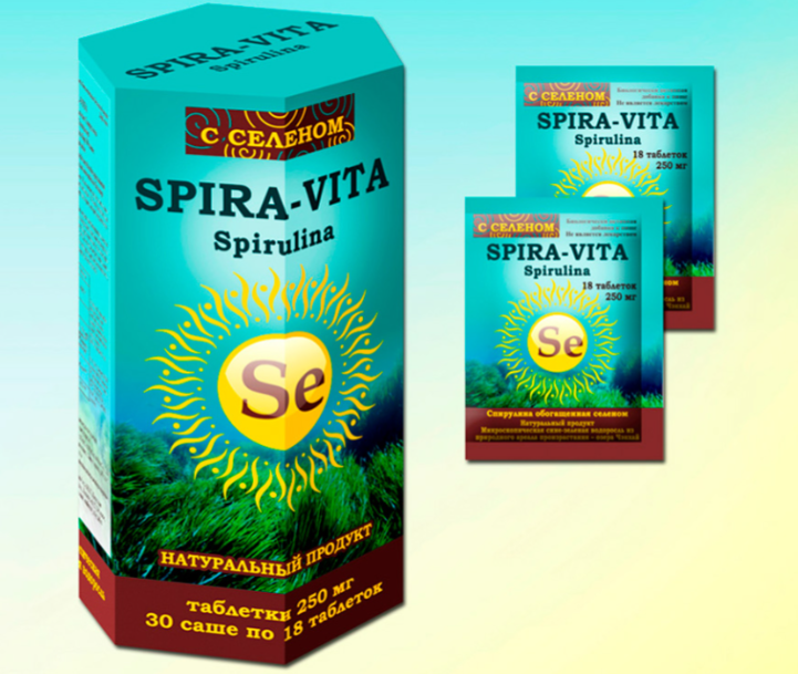 SPIRA-VITA Спирулина обогащенная селеном №30 саше по 18 табл