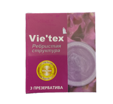 Презервативы Vietex Ребристая Структура №12 ==