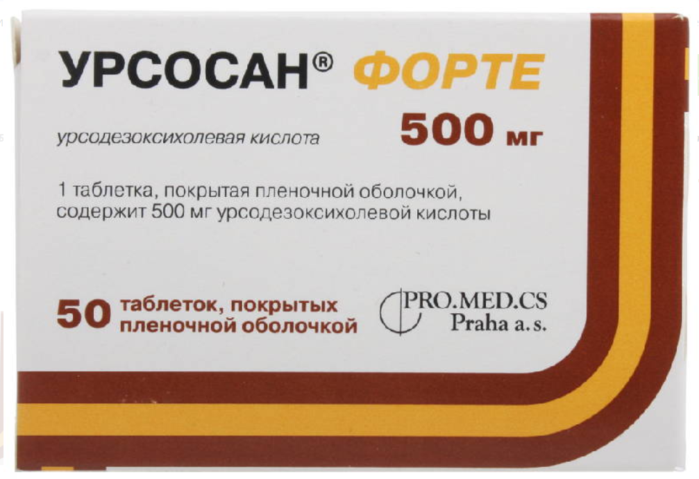 Урсосан Форте 500 мг №30 табл