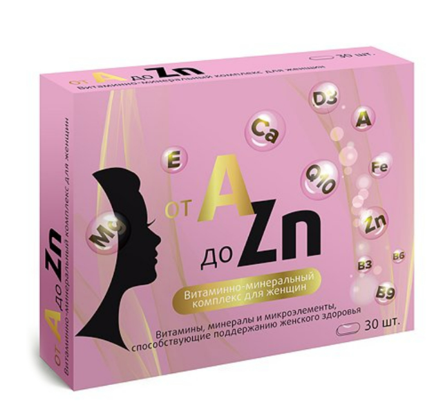 Витаминный комплекс A-Zn д/женщин №30 табл (Витамир)
