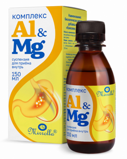 Комплекс Al & Mg "Mirrolla" 150 мл сусп