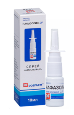 Нафазолин-DF 0,1% 10 мл назальные капли