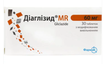 Диаглизид MR 60 мг №30 табл