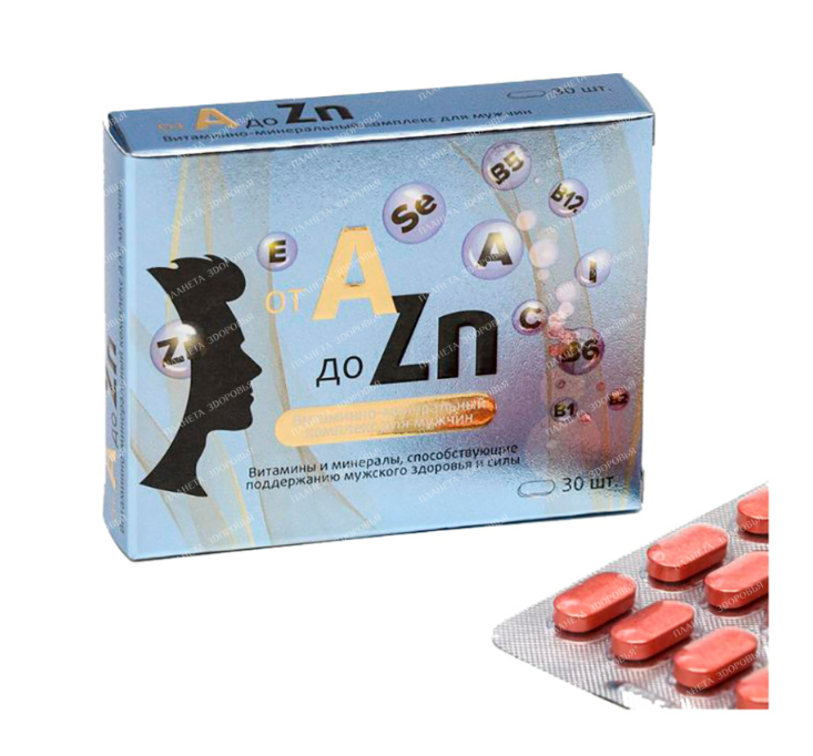Витаминный комплекс A-Zn д/мужчин №30 табл (Витамир)