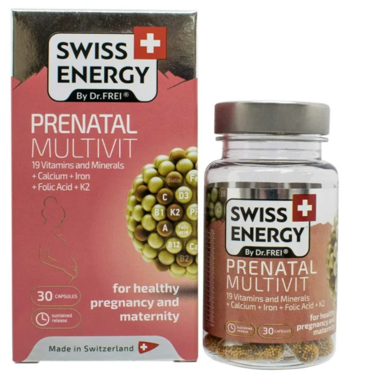 Витамин PRENATAL MULTIVIT №30 капс (SWISS ENERGY)