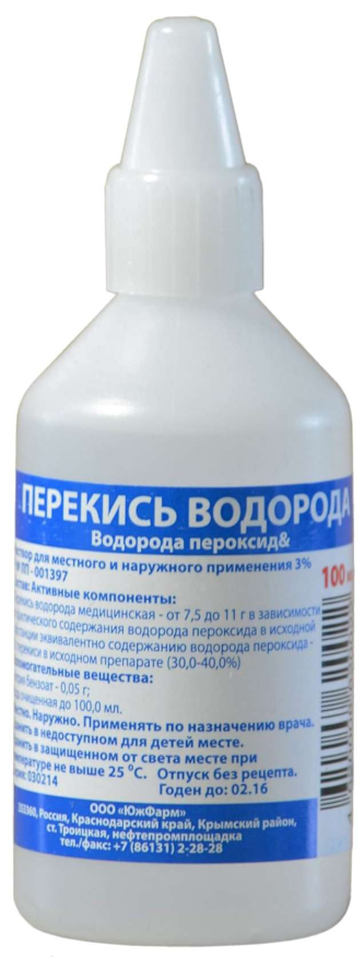 Перекиси водорода 3% 100 мл