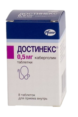 Достинекс 0,5 мг №8 табл