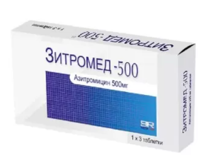 Зитромед 500 мг №3 табл (Азитромицин)