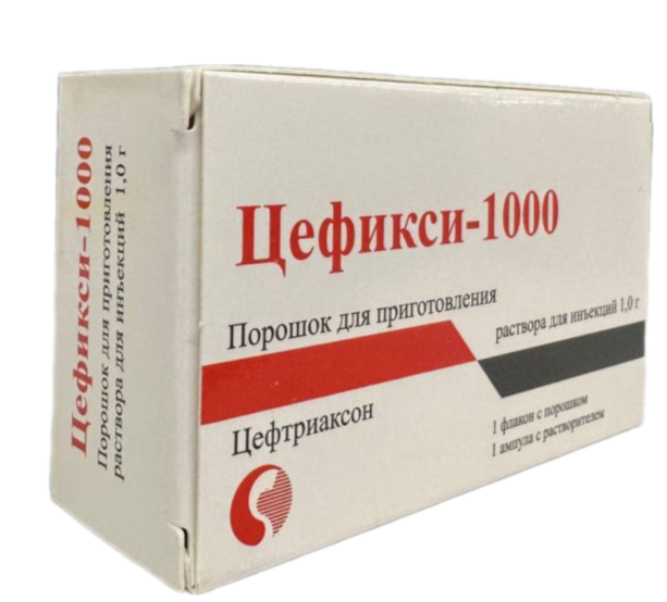 Цефикси-1000 №1 фл с рас-лем