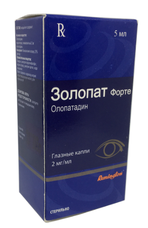 Золопат Форте 5 мл глазные капли