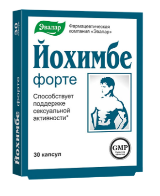 Йохимбе форте 0,2 "Эвалар" №30 капс