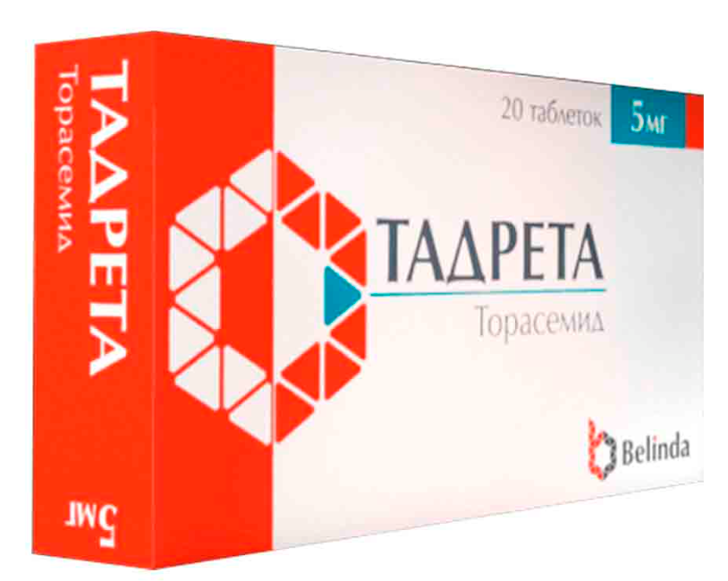 Тадрета 5 мг №20 табл