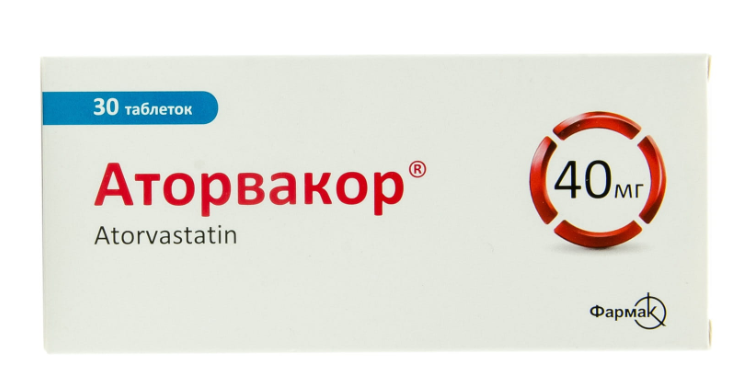 Аторвакор 40 мг №30 табл