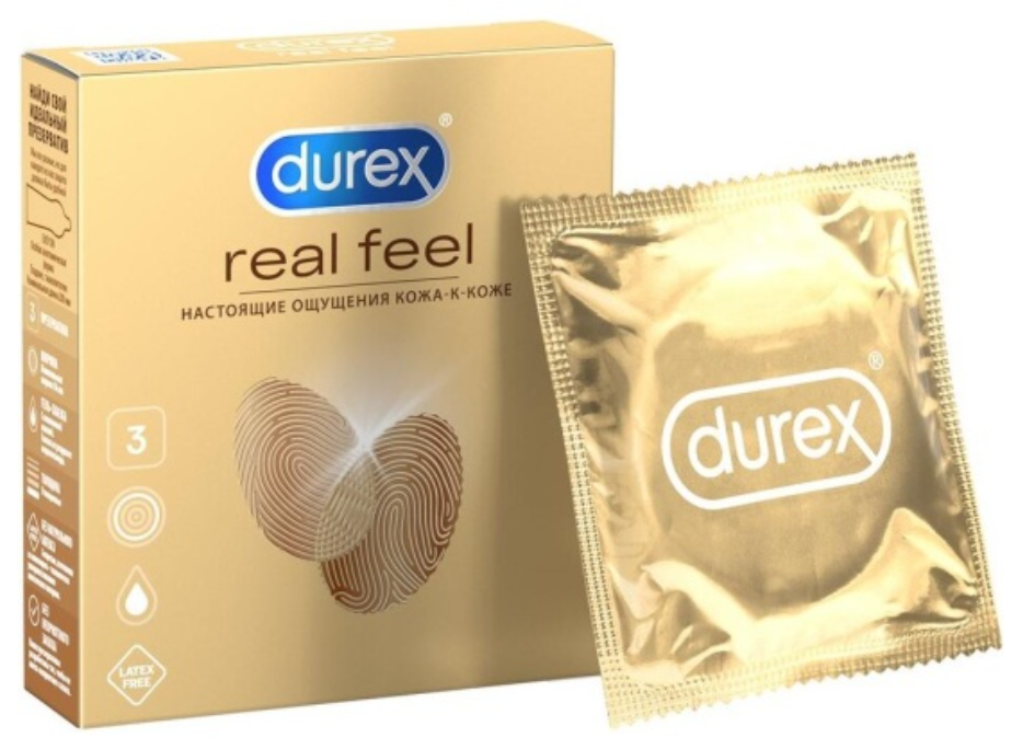 Презервативы Durex Real feel №3 (для естественных ощущений) ==