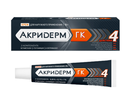 Акридерм ГК 15 г крем