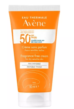 Крем солнцезащитный "Avene" без отдушек SPF 50+ 50 мл