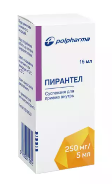 Пирантел 250мг/15 мл сусп