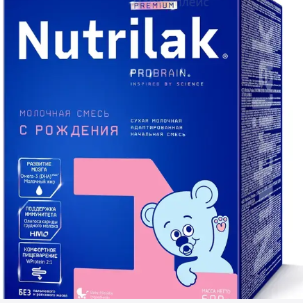 Смесь молочная "Nutrilak Premium" с рождения 600г (1653)