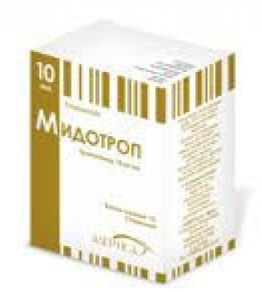 Мидотроп 1% 10 мл глазные капли