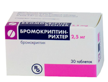 Бромокриптин-Рихтер 2,5мг №30 табл