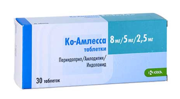 Ко-Амлесса 8 мг/5 мг/2,5 мг №30 табл