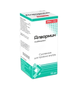 Алвормин 200 мг/5 мл 10 мл сусп