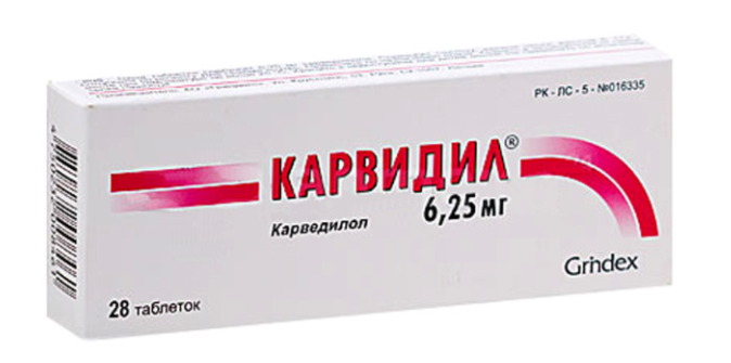 Карвидил 6,25 мг №28 табл