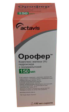 Орофер 150 мл сироп