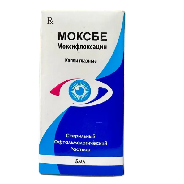 Моксбе 5 мл глазные капли (Моксифлоксацин)