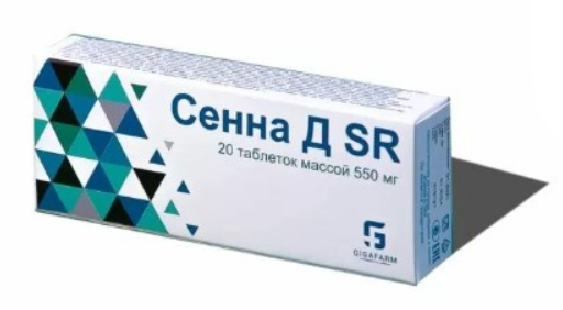 Сенна Д SR 550 мг№20 табл