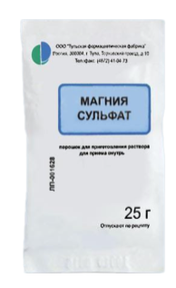Магния сульфат 25 г (Бифарм)