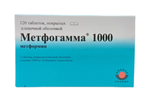Метфогамма 1000 мг №30 табл п/о