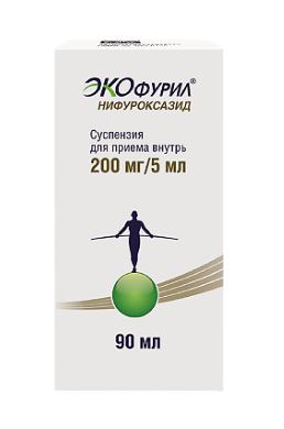 Экофурил 200 мг/5 мл 90 мл сусп