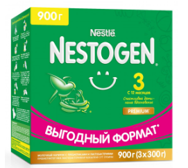Смесь молочная "Nestle Nestogen" №3 с 12 мес. 900г (4975)